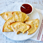 Gluten-free-savoury-vegetable-pastries-served-with-tomato-sauce.