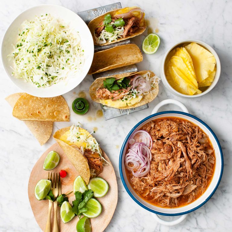 Pulled Pork Tacos With Pickled Pineapple