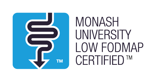 Monash University Low FODMAP Certified Blue Logo